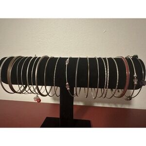 20 pc Bangle bracelet lot. As-is.‎ Scrap. Crafting.  Mixed metals